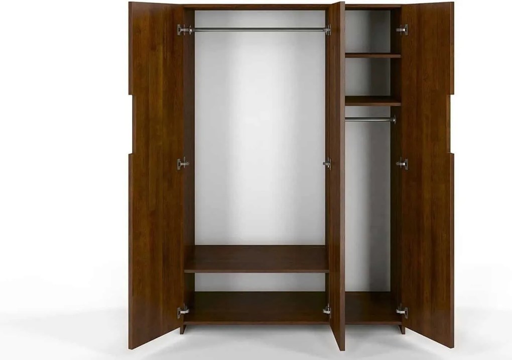Dulap lemn masiv Clement Personalizabil, 128 × 60 × 180 cm - Alb