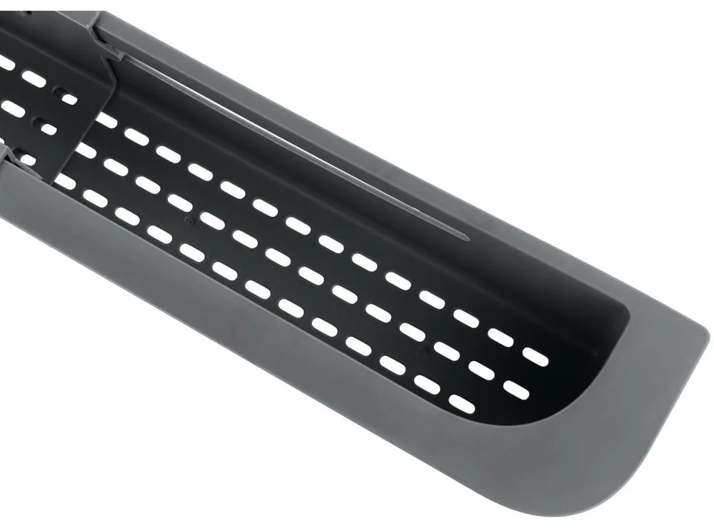 Scurgător telescopic pentru chiuvetă gri din plastic 49,5x8,5 cm Fino – Wenko