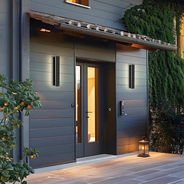 Brilagi - Aplica de exterior LED LINEAR, 8 W, 230 V, 3000 K, IP65, negru