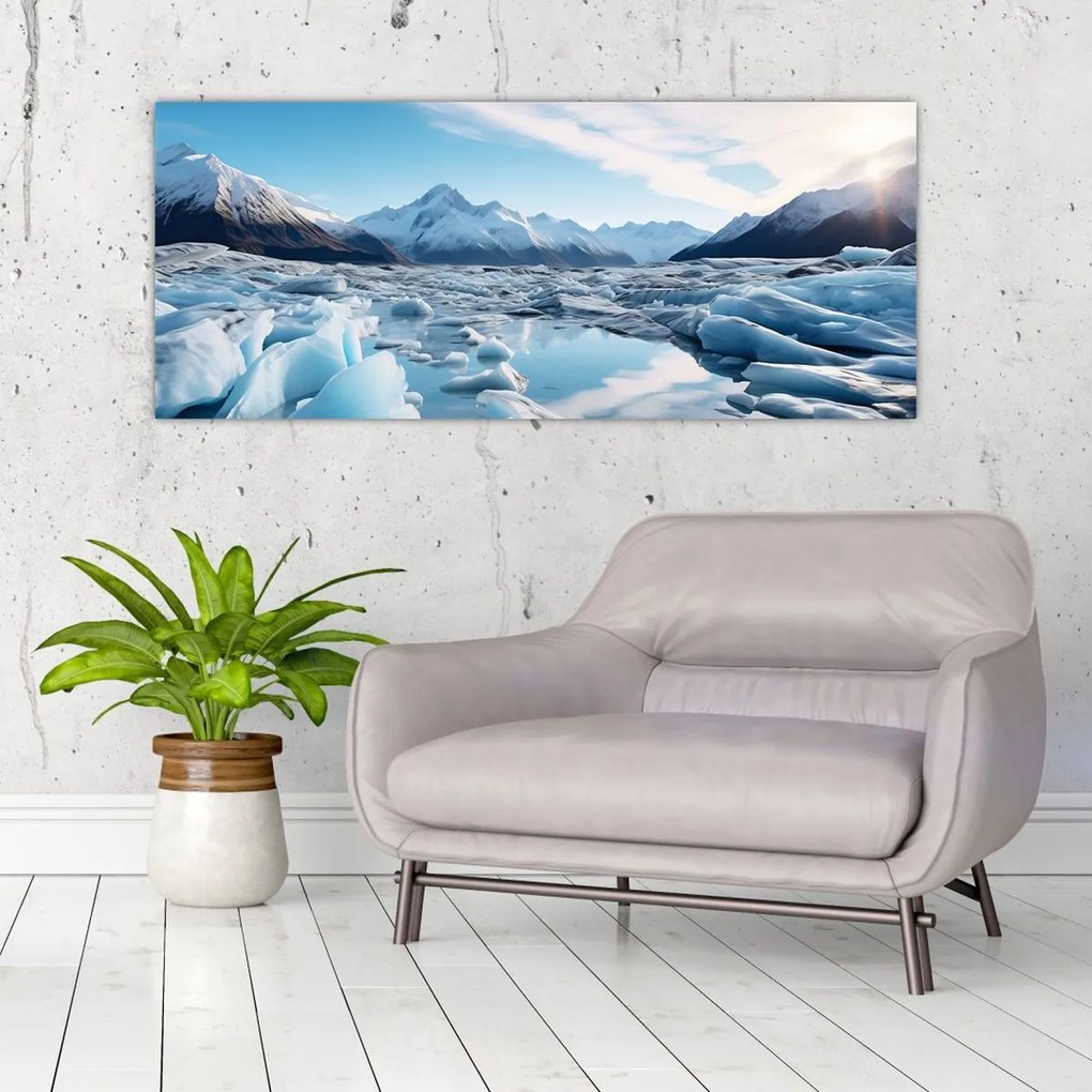 Tablou - Formațiuni glaciare (120x50 cm)