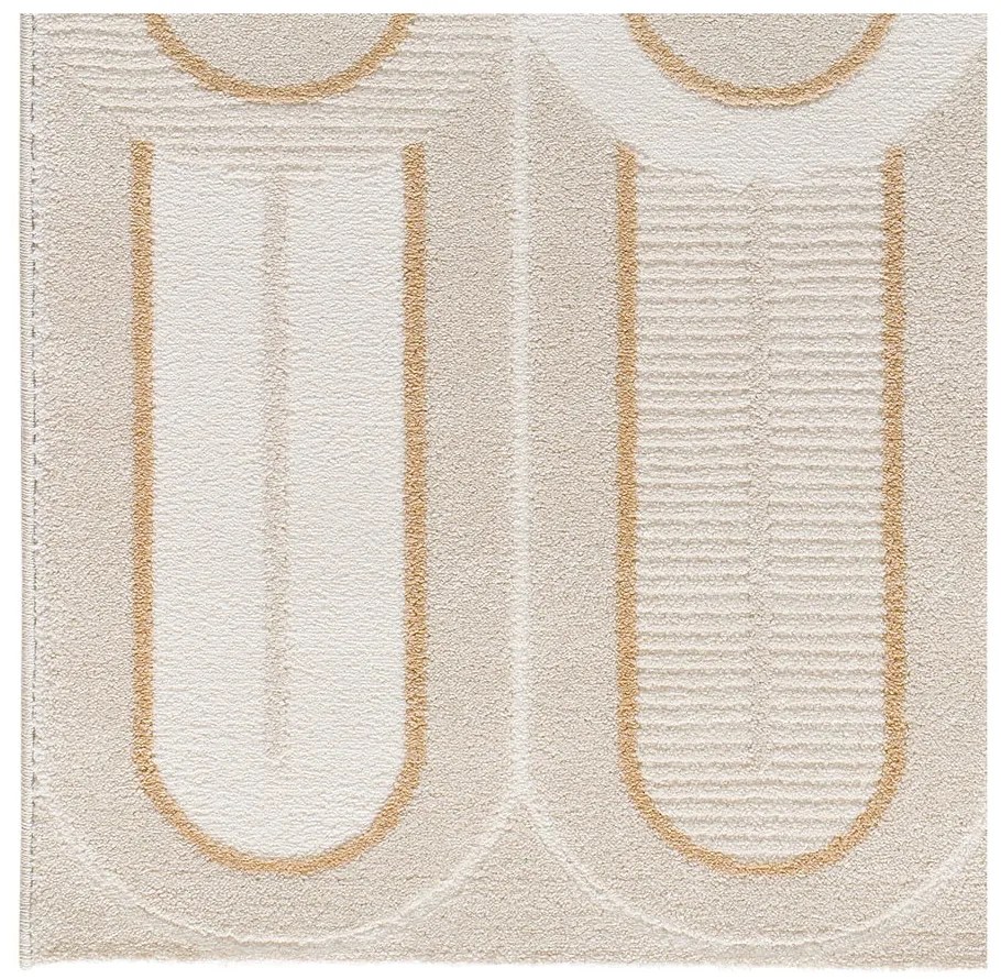 Covor crem 80x150 cm Flora – Universal