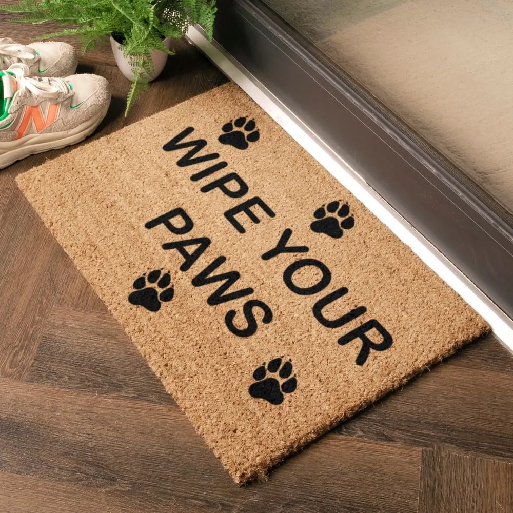 Covoraș de intrare din fibre de nucă de cocos 40x60 cm Wipe Your Paws – Artsy Doormats