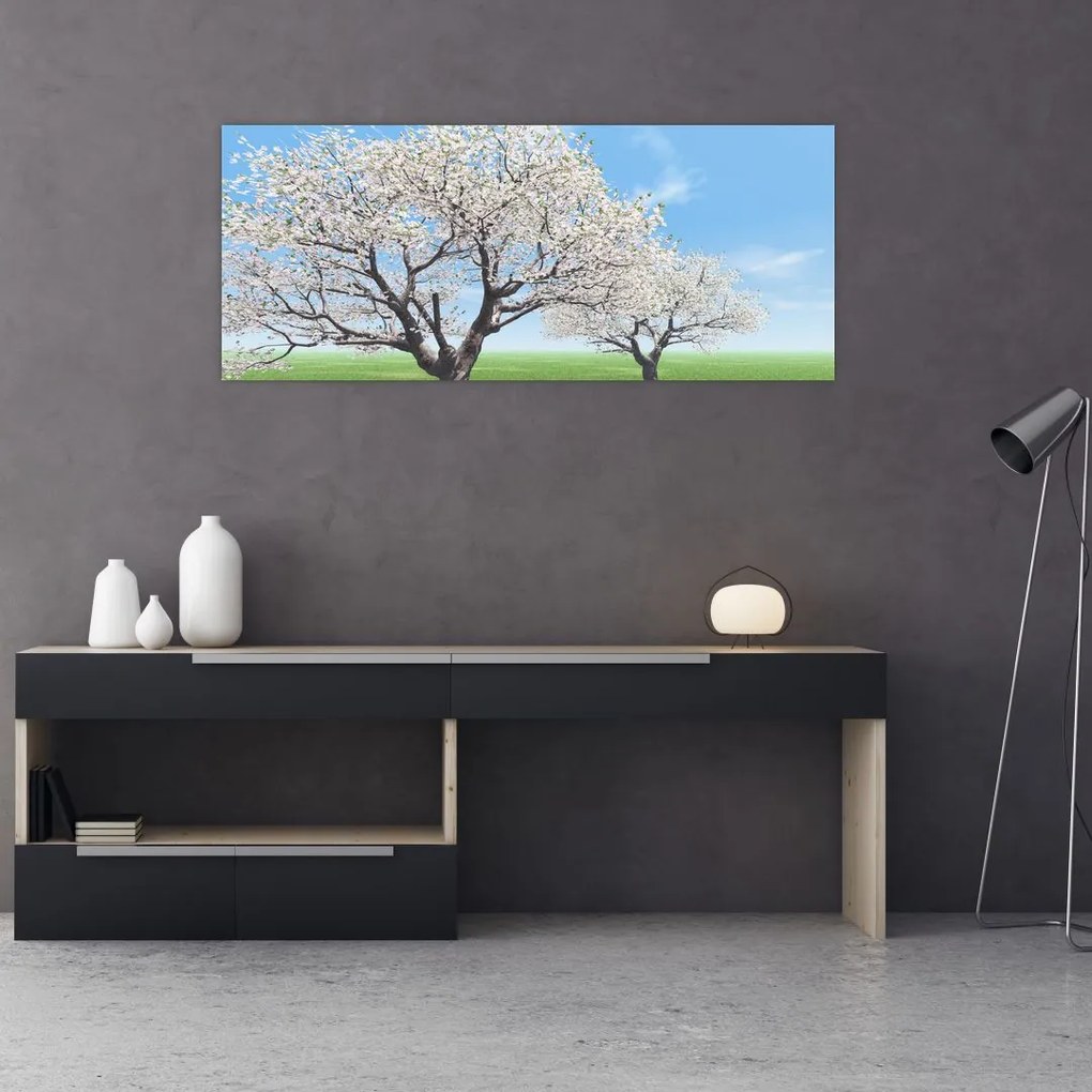 Tablou cu copaci (120x50 cm), în 40 de alte dimensiuni noi