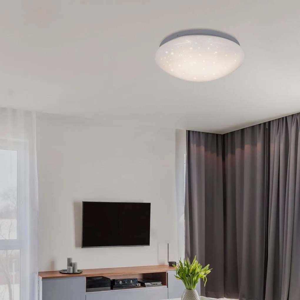 Plafoniera LED design modern Lucas alb 38cm
