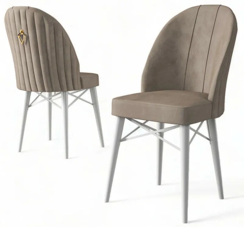 Set de scaune de sufragerie Ritim Cappuccino, 6buc.