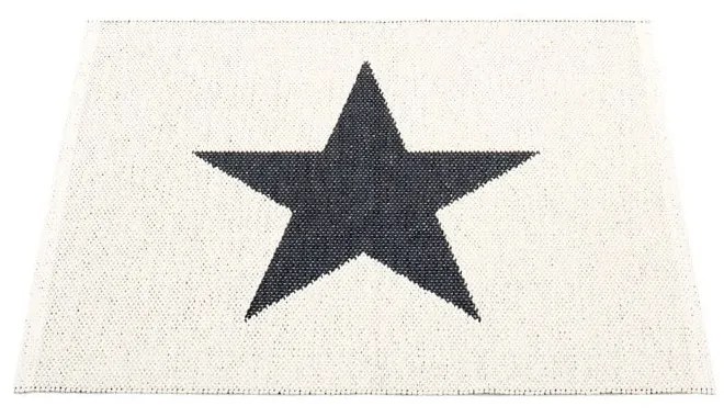 Covor pentru exterior și interior alb-negru 70x90 cm Viggo Black – Pappelina