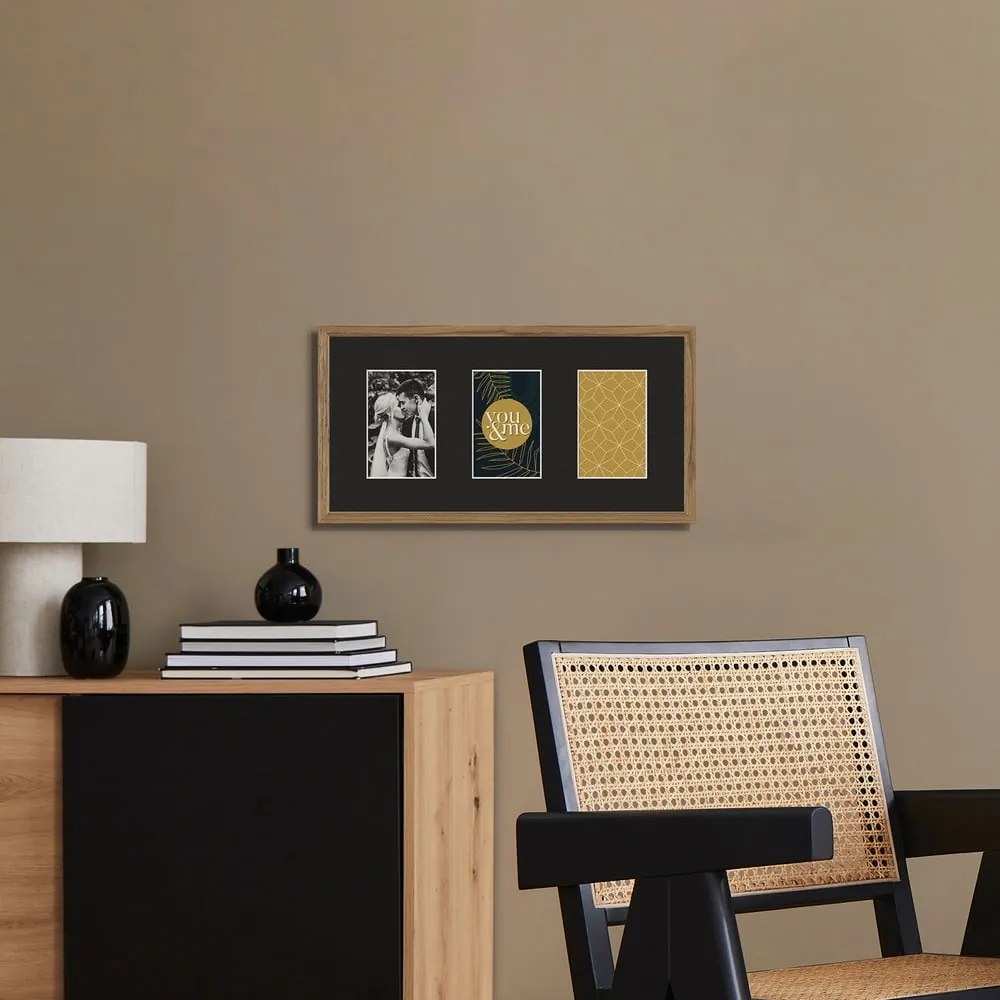Ramă foto 25x48 cm Kyoto Black – Styler