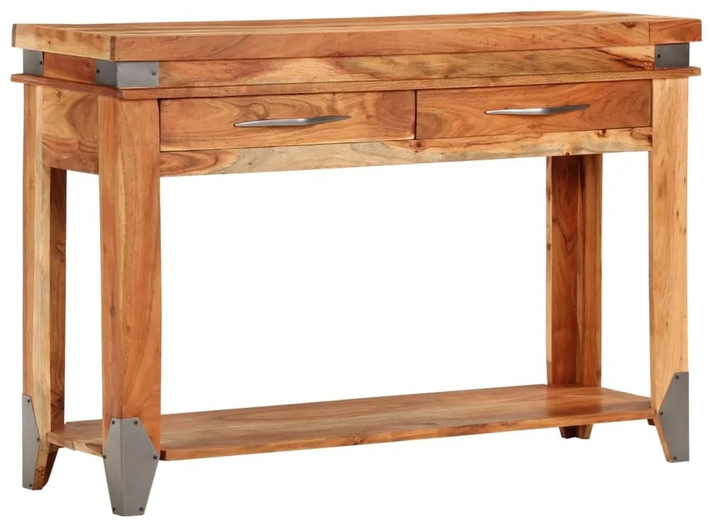 vidaXL Masă consolă, 110x34x74 cm, lemn masiv de acacia