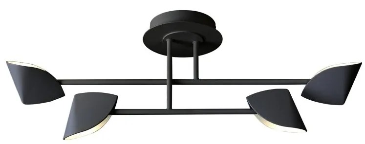 Lustra LED aplicata design modern CAPUCCINA 30W negru