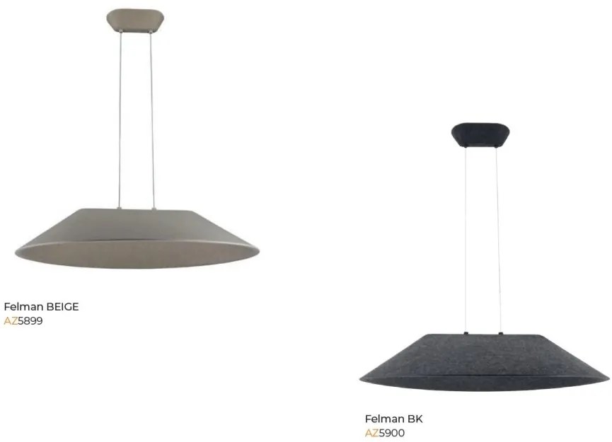 Lustra LED suspendata design modern FELMAN beige