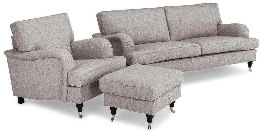 Set mobilier tapițat Bloomington A127Tapiterie, Picioare: Metal, Lemn, Role