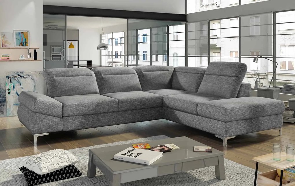 Coltar living extensibil Timola L pe dreapta – L276 x l215 x h95 cm