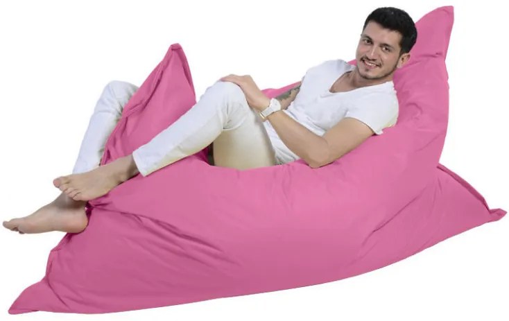 Fotoliu Puf Bean Bag Giant Cushion, 140x180 cm, Roz