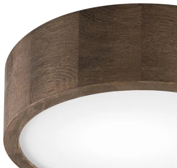 Brilagi - Plafonieră LED CARVALHO 1xE27/15W/230V, finisaj stejar-nuc, Ø 27 cm