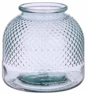 Vaza decorativa din sticla reciclata, Avril Round M, Ø24xH24 cm