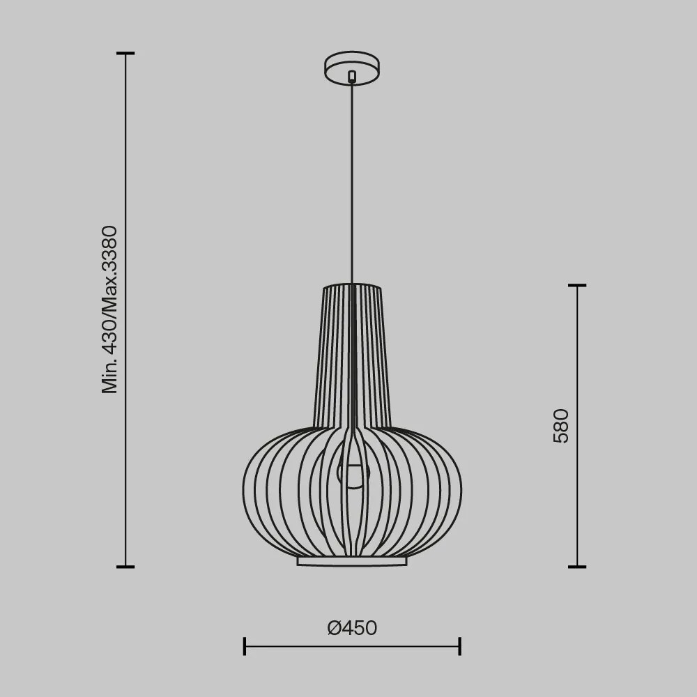 Pendul design decorativ natural Roots 45cm