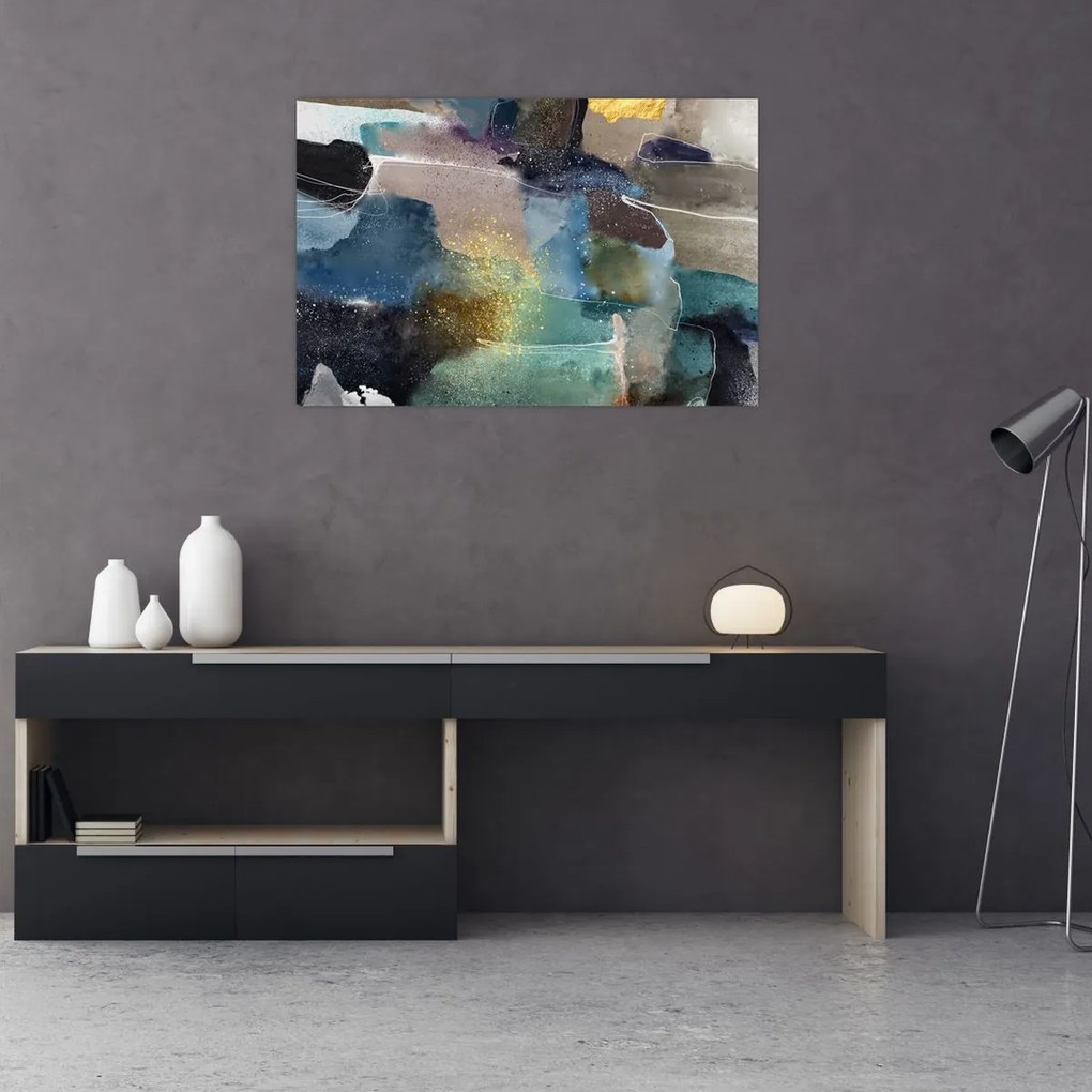 Tablou - Abstract acuarelă (90x60 cm)