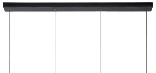Lustră dimabilă pe cablu Lucide 74403/04/30 LORENZ 4×LED/4W/230V neagră