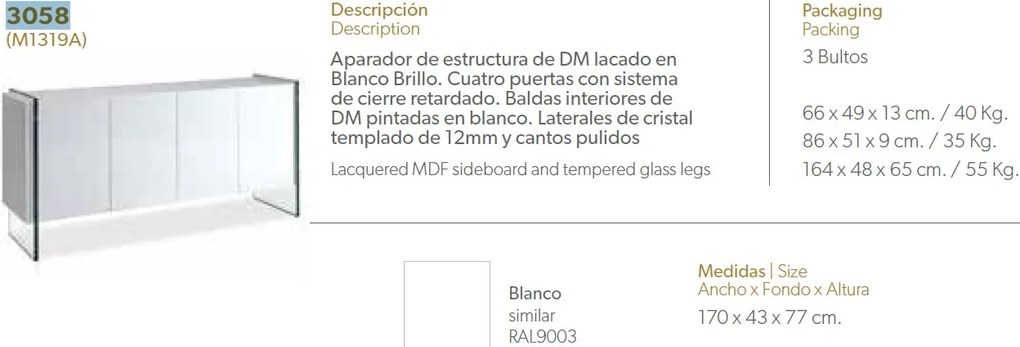 Comoda eleganta design deosebit Aurore AC-MI1319A