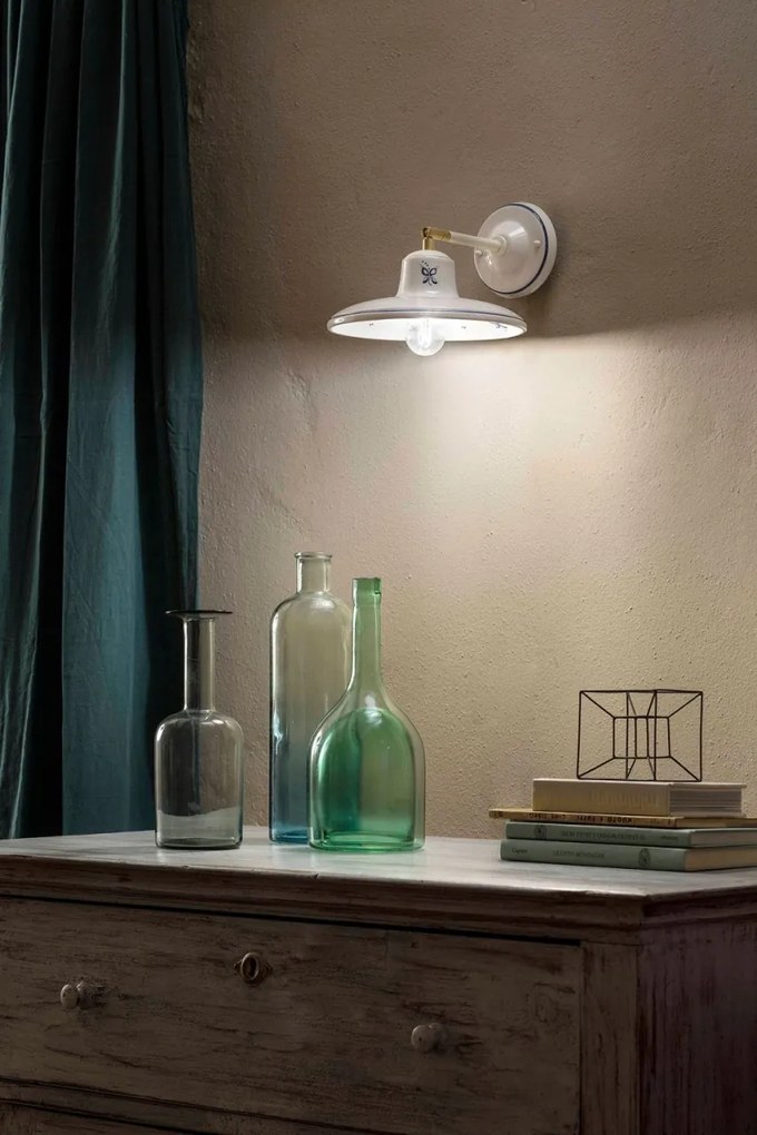 Aplica de perete clasica realizata manual din ceramica COMO