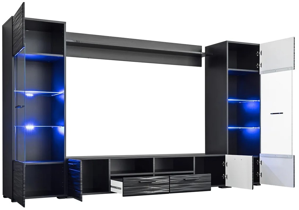 Set mobilier living Factor 1 - negru