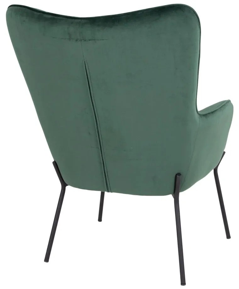 Fotoliu verde cu tapițerie din catifea Glasgow – Bonami Essentials