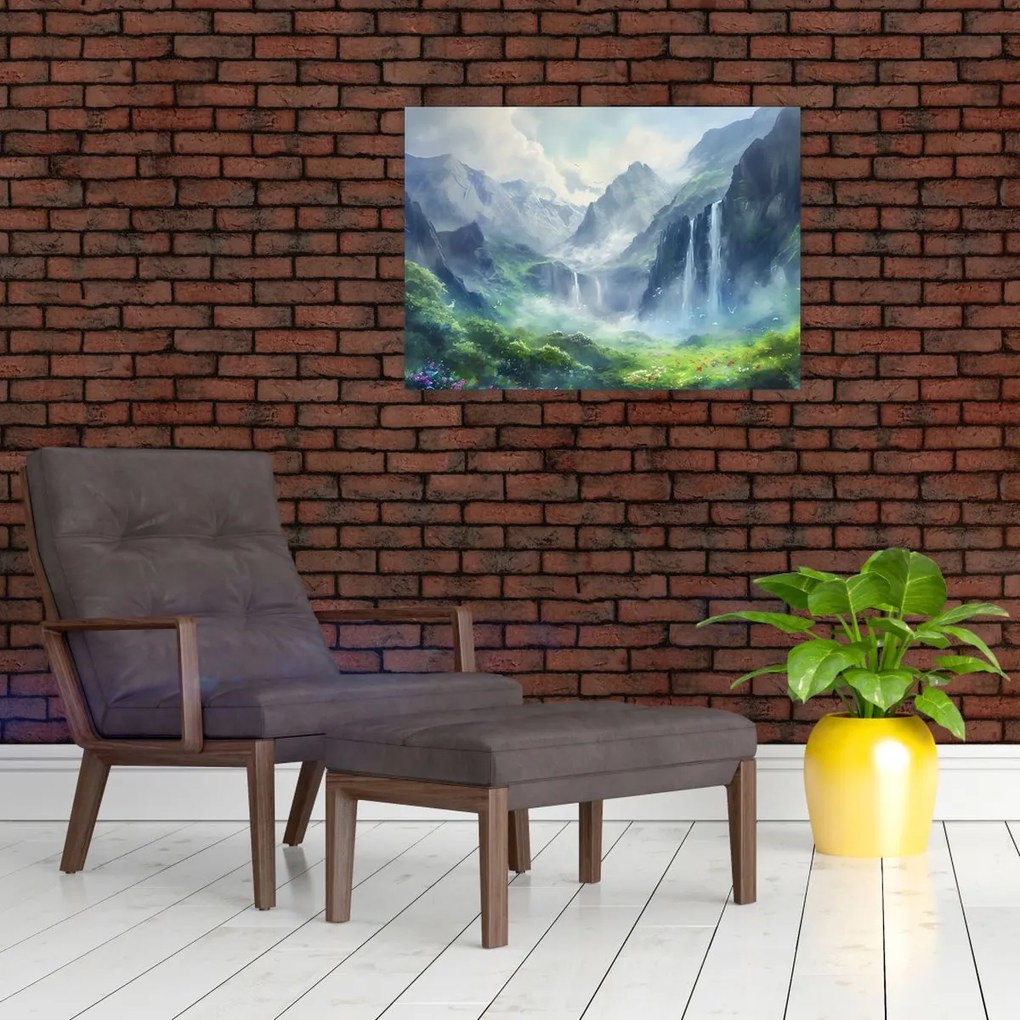 Tablou - Valea cascadelor (70x50 cm)