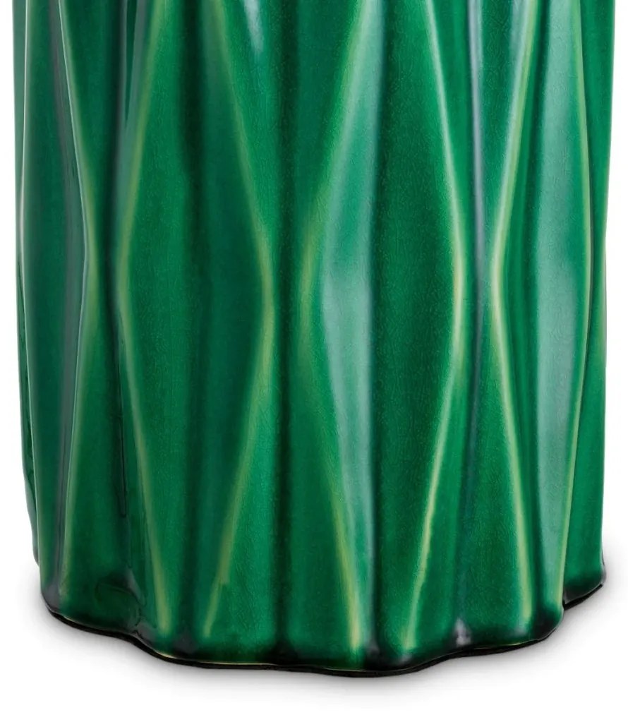 Veioza, Lampa de masa LUX, Ceramica, Verde, Amarello