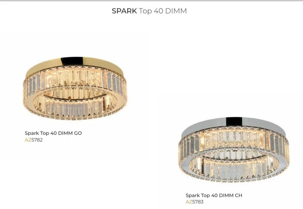 Plafoniera LED SPARK TOP 40 DIMM CH
