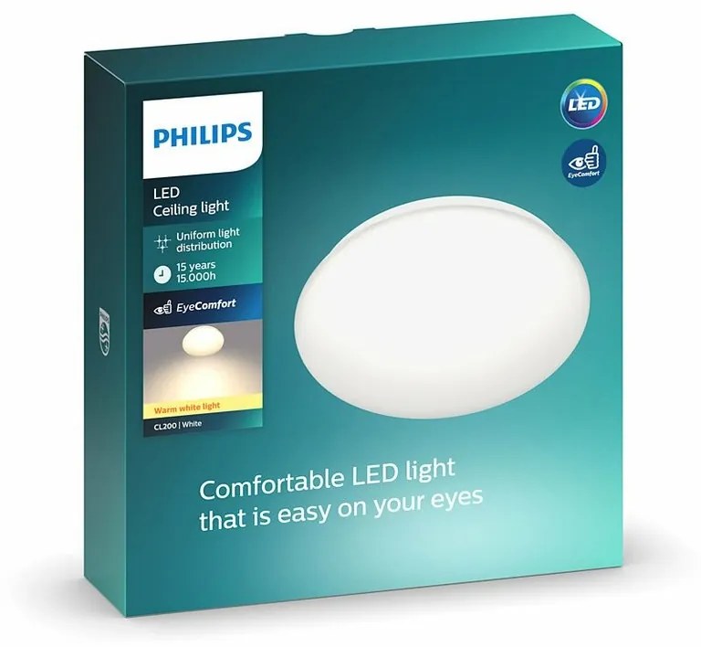 Plafonieră cu LED Philips 8718699681098 Moire 10 W1000 lm 2700K 25 cm, alb