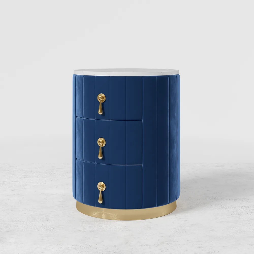 Noptiera modernă DEPRIMO 41489 în culoarea albastră - un accesoriu elegant pentru dormitor by Deprimo