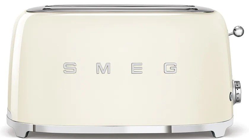 Toaster, nuanța crem, 50's Retro Style P2x2 1500W - SMEG
