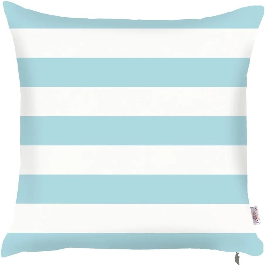 Față de pernă Mike & Co. NEW YORK Stripes, 43 x 43 cm, albastru alb