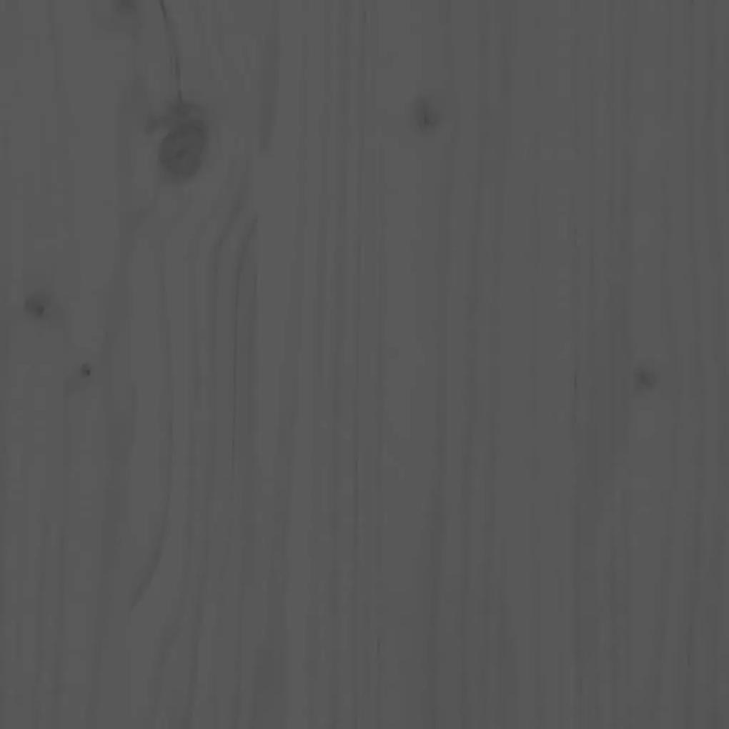 Birou, gri, 110x53x117 cm, lemn masiv de pin Gri