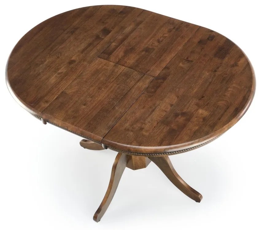 Masa extensibila William nuc - L90/124 x l90 x h75 cm