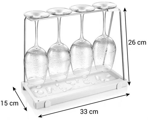 Tescoma Suport pentru pahare de vin cu scurgătorFlexiSPACE, 33 x 14,8 cm