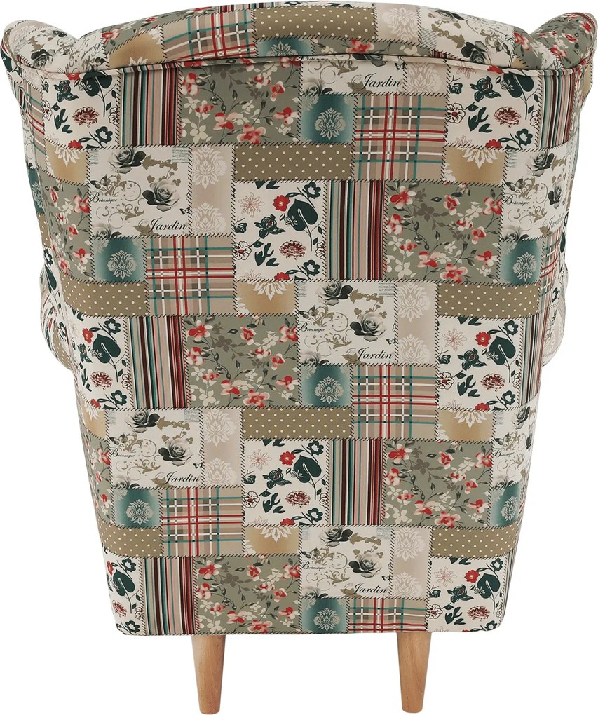 Fotoliu, material textil în stilul patchwork viorica 1, CHARLOT