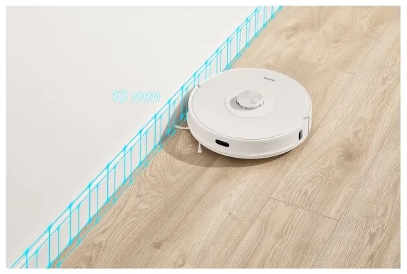 Sencor - Aspirator robot 2 în 1 cu mop, 50 W, baterie 5000 mAh, Wi-Fi, alb, telecomandă inclusă