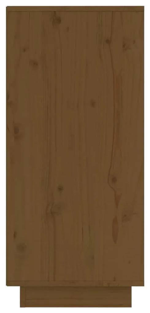 Servante, 2 buc., maro miere, 31,5x34x75 cm, lemn masiv pin 2, maro miere