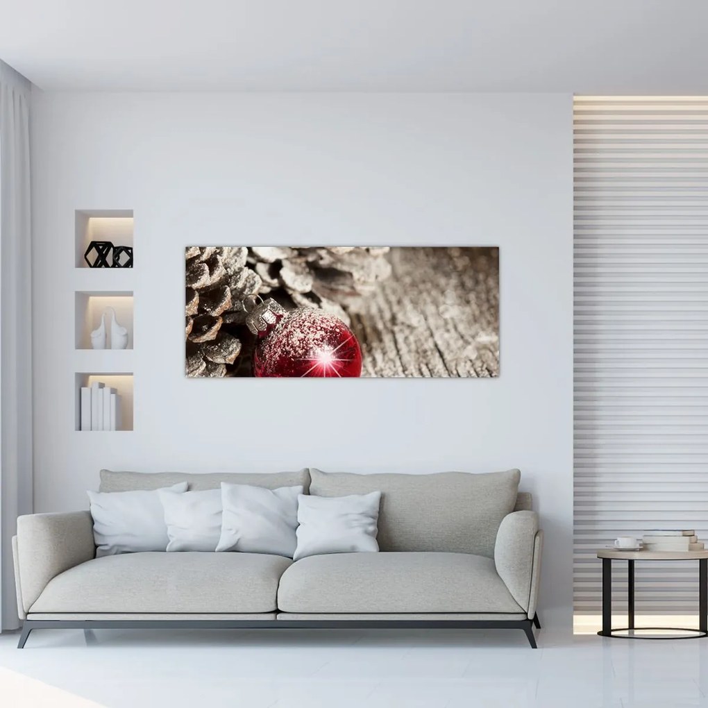 Tablou - Decorațiuni de Crăciun (120x50 cm)