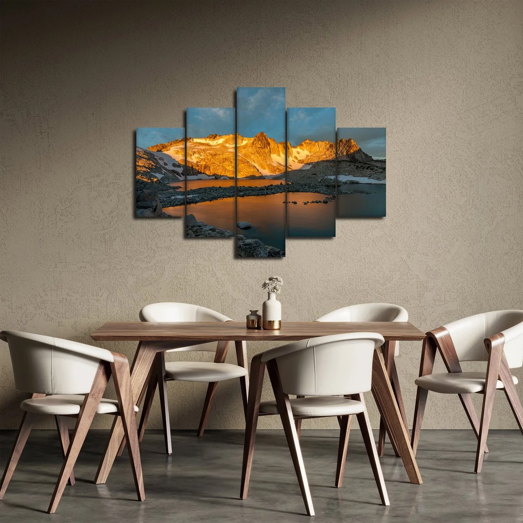 Tablou cu peisaj montan (150x105 cm)