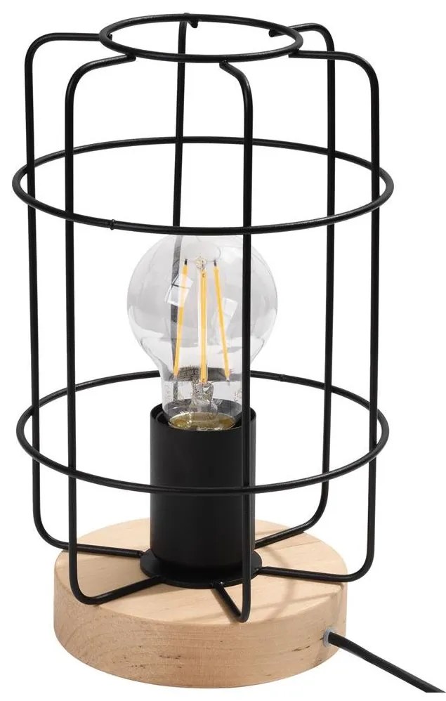 Lampă de masă Sollux SL.1265 GOTTO 1xE27/15W/230V negru