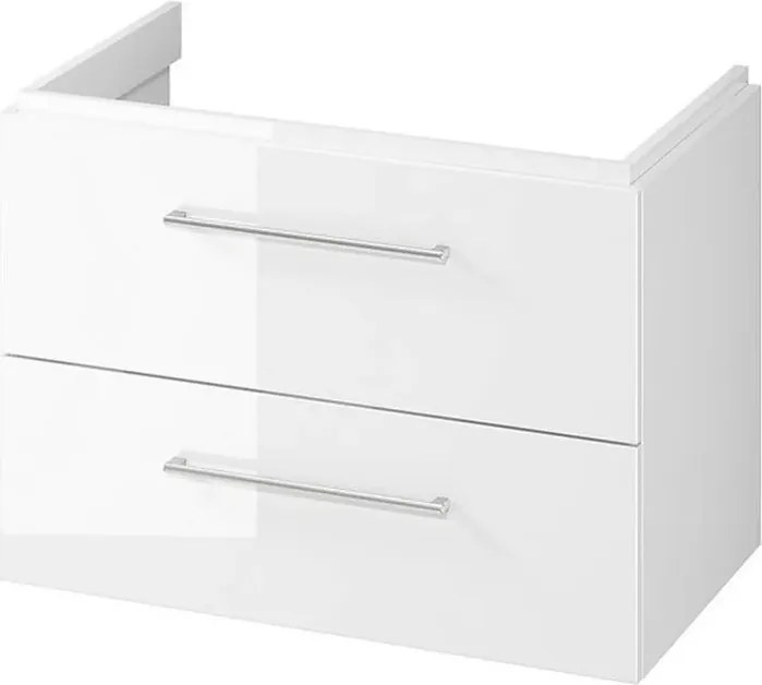 Dulap suspendat pentru lavoar Alb Cersanit Larga 80 cm