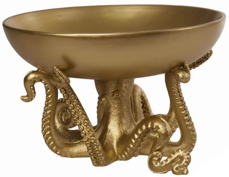 Suport decorativ pentru obiecte, rasina, ø 30 x H18 cm, Octopus Mauro Ferreti