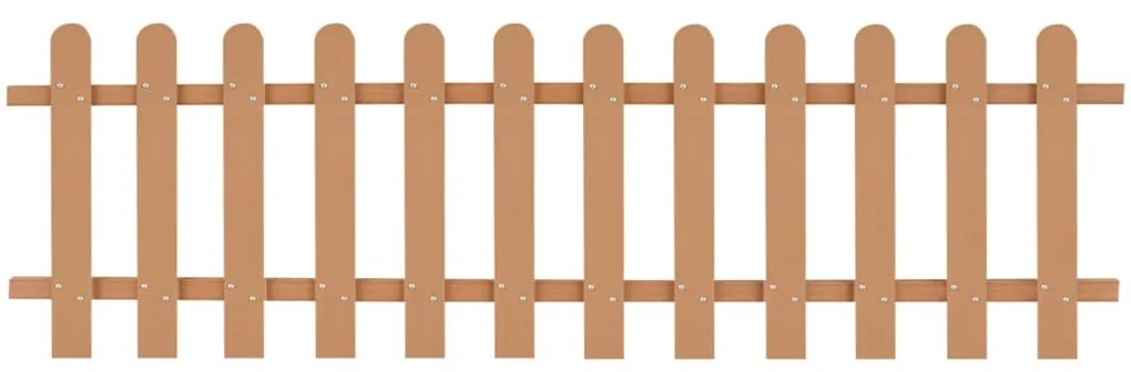 Gard din sipci, 200 x 60 cm, WPC 1, Maro, 60 cm