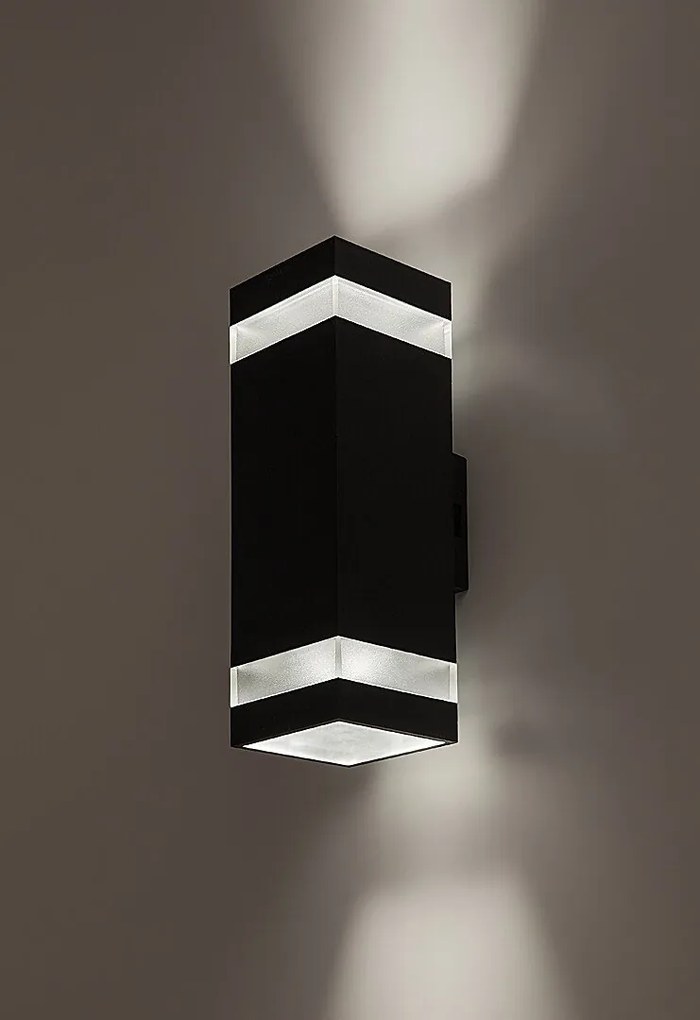 Aplica LED CCT perete exterior IP65 Urfa Line antracit