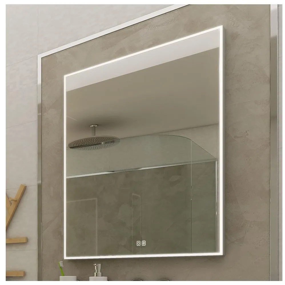 Oglindă LED retroiluminată petru baie NIMCO ZP 13002VX 3000-6500K 80x60 cm IP44