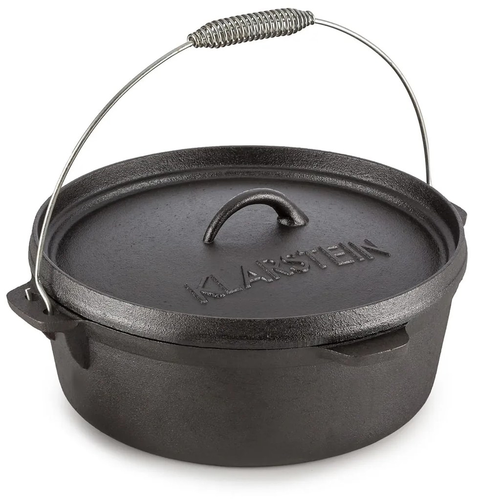 HOTROD 60, negru, vas de fontă, vas barbeque 6 QT / 45,7, fontă