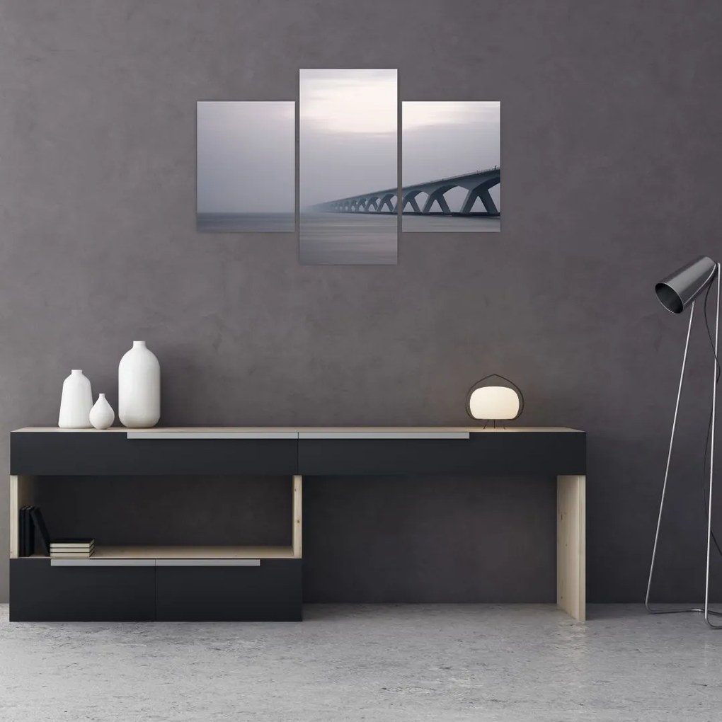 Tablou - Podul în ceață (90x60 cm)