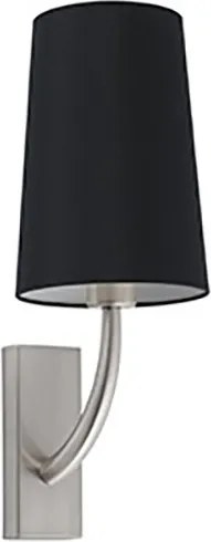 Aplica de perete eleganta design clasic REM nickel/negru